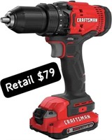 CRAFTSMAN V20 Cordless Drill/Driver Kit, 1/2"