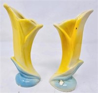 Vintage Shawnee Pottery Tulip Vases