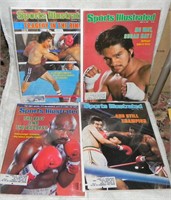 (4) 1980's Sports Illustrated Boxing Covers Duran,