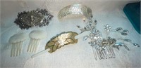 Vtg Hair Accessories: France Cherub Barette, MOP