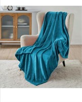 New Fleece Blanket Twin Blanket Teal-300GSM Soft