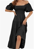 New Women's Summer Solid Color Dress Casual 2024