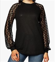 New Women's Puff Long Sleeve Tops Casual Loose