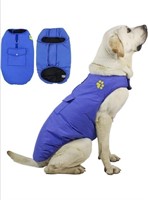Used Dog Cold Weather Coat, Reversible Waterproof