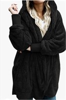 New Womens Sherpa Fleece Jacket Warm Oversized