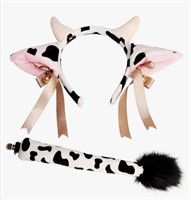 New Cow Ears and Tail Set- Cow Cosplay