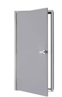 Armor Door 36 in. x 80 in. Fire-Rated Gray