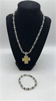 Matching Cross Necklace/Bracelet