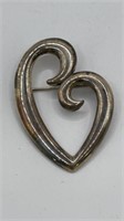 James Avery Sterling Heart Pin
