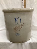 Red Wing 10 Gal. Crock, 6” Wing, Lip Chipping, NO