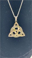 Sterling Celtic Pendant Necklace