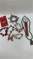 Christmas Themed Jewelry Lot