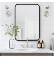 NEW 18" x 24" Rectangle Mirror w/ Wooden Frame,