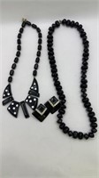 Black Necklace/Earring Set