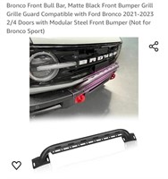 Ford Bronco 2021-2023 Front Bull Bar, Matte