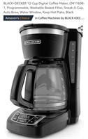 BLACK+DECKER 12-Cup Digital Coffee Maker,