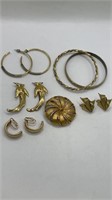 Gold Tone Jewelry Set