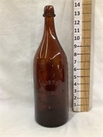 Clinton Brewing Co., Clinton Iowa Embossed Amber