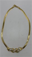 Parklane Gold Tone and Stone Necklace