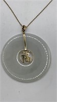 14k Asian Symbol Pendant Necklace