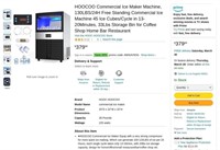 A292  HOOCOO Ice Maker Machine 130LBS/24H 33Lbs