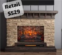 53-in Quartz Electric Fireplace (Read info)