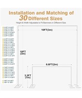 NEW 10' x 10' Backdrop Stand, White