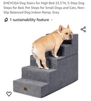 5-Step Dog Stairs, 22.5”H, Grey

*appears new,