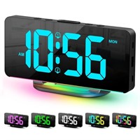 Digital Alarm Clock, Large LED Digital Clock for B