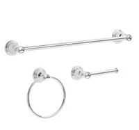 Sullivan Chrome Decorative Bathroom Hardware Set