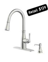 Handle Pull-down Kitchen Faucet+Sprayer Function