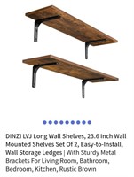 DINZI LVJ Long Wall Shelves, 23.6 Inch Wall