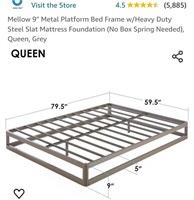 Mellow 9" Metal Platform Bed Frame w/Heavy Duty