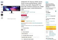 OF2968  SAMSUNG 49" G93SC OLED Curved Monitor