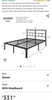 Riwanca 14 Inch Queen Size Bed Frame with