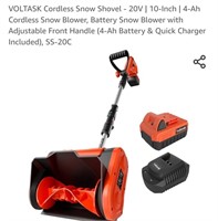 VOLTASK Cordless Snow Shovel - 20V | 10-Inch |