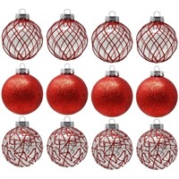 SLEETLY Red Ornaments for Christmas Tree Holiday X