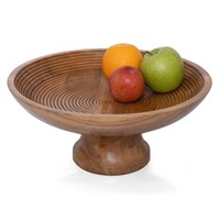 Folkulture Wood Fruit Bowl or Rustic Fruit Bowls f