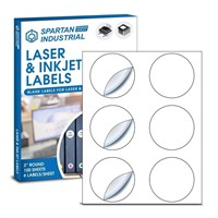 Spartan Industrial Printable Circle Laser Label -