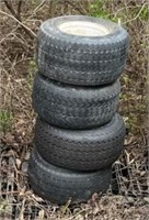 4 Tires w/Rims For Golf Cart