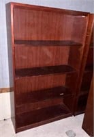 30" x 60" MAHOGANY ADJ. BOOKCASE