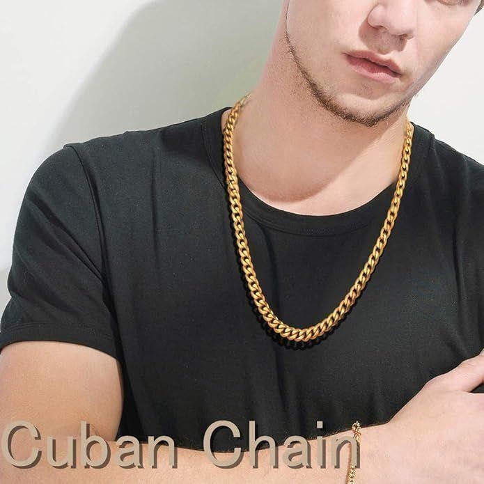 New Men Chain Necklace,9mm Width,18"
