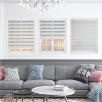 NEW 56" W X 72" H Window Blind Dual Layer Zebra