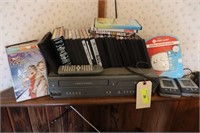 VCR/DVD  w/DVD's