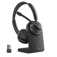 LEVN Wireless Headset, Bluetooth Headset with Nois