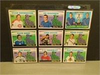 1971-72 OPC Lot of 9 NHL Stars Hockey Cards