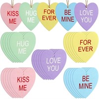 30 Pieces Valentine's Day Conversation Heart Ornam