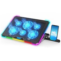 KYOLLY RGB Cooling Pad Gaming Laptop Cooler, Lapto