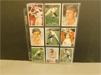 1957 Topps - Lot of 9 baseball cards
