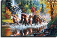 Lucky Horses Wall Art Canvas 16x24inch